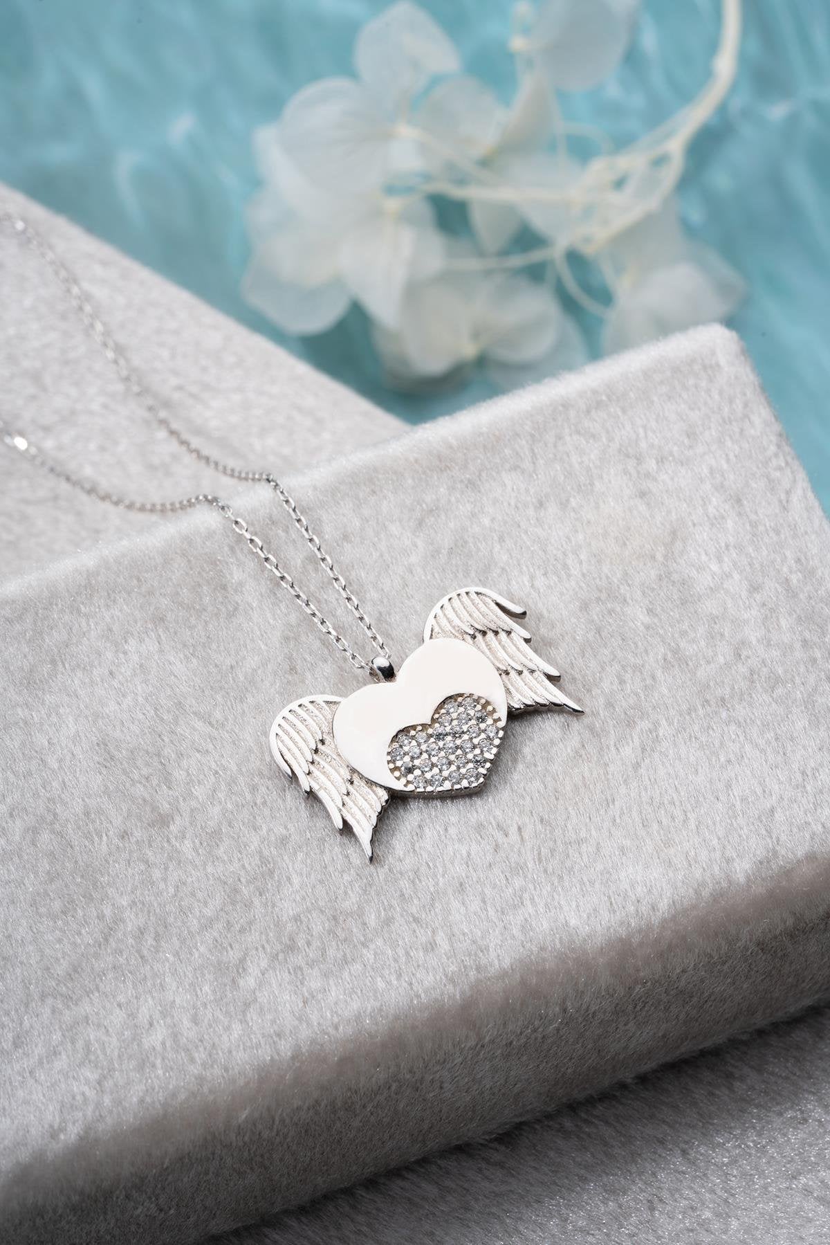 Winged Heart Necklace