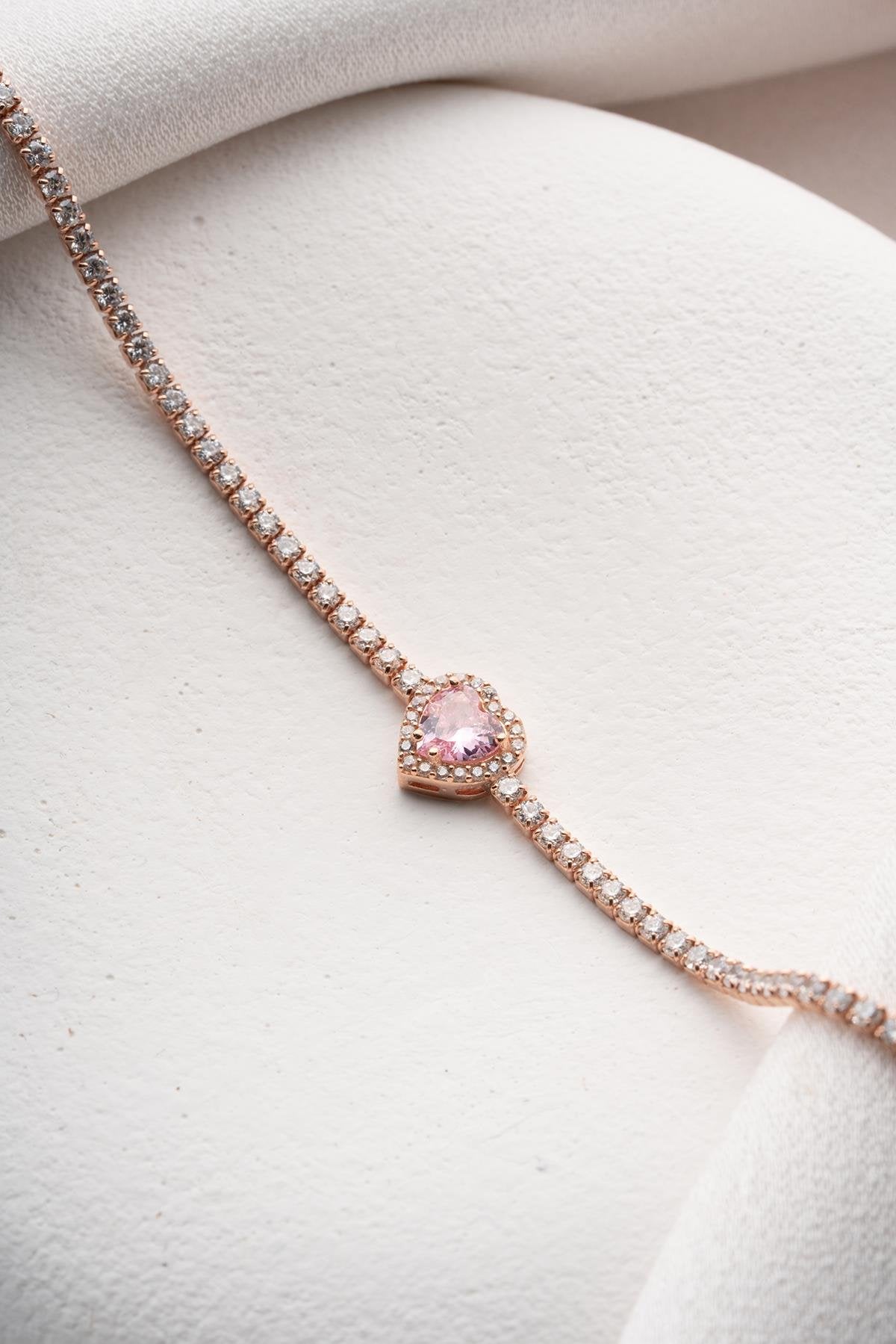 Roze Heart Bracelet