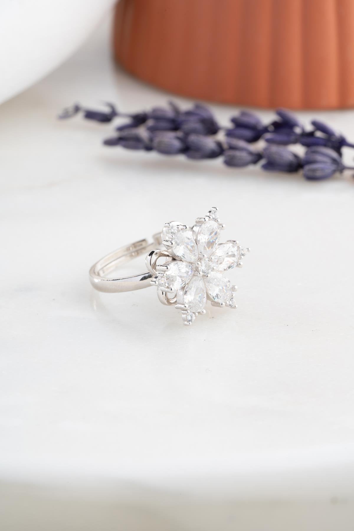 Onyia Rhodium Ring