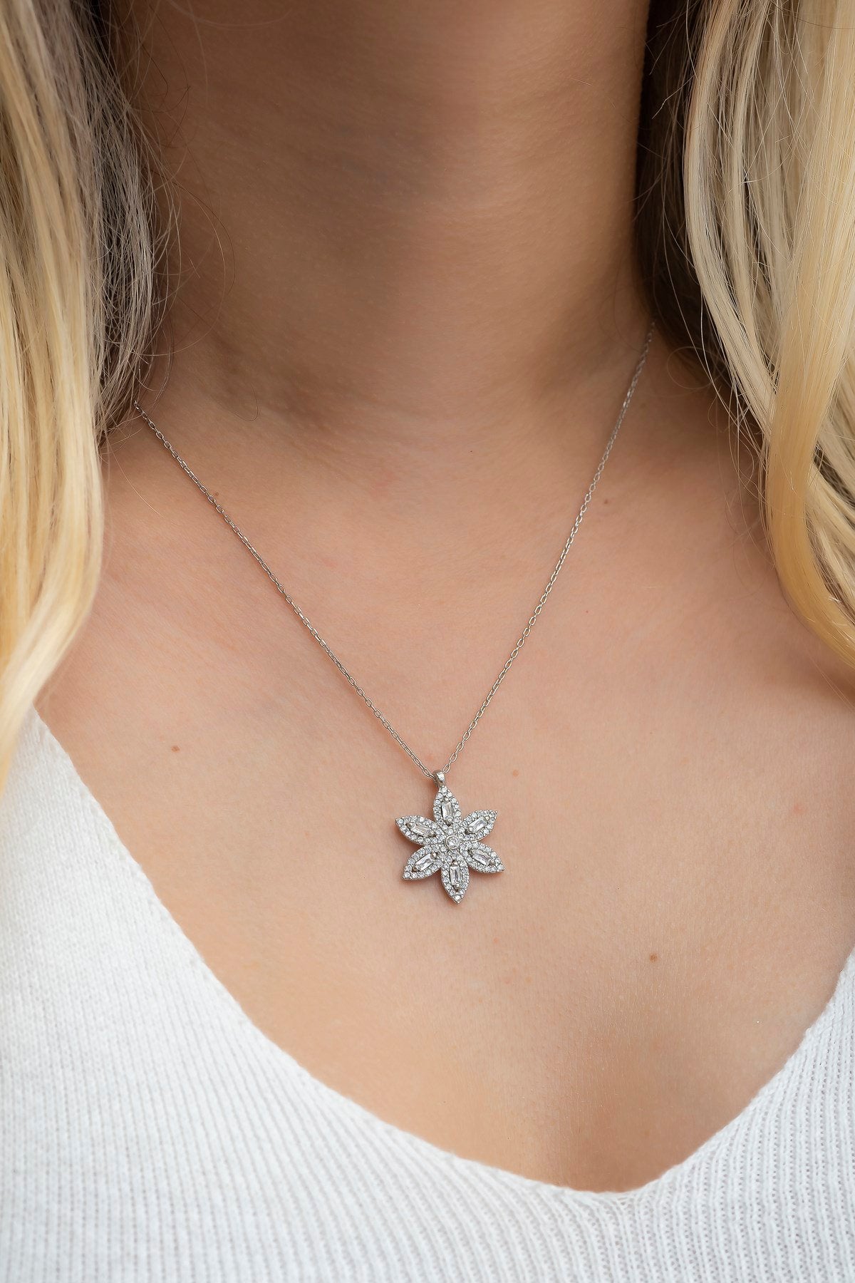 Blade Rhodium Necklace