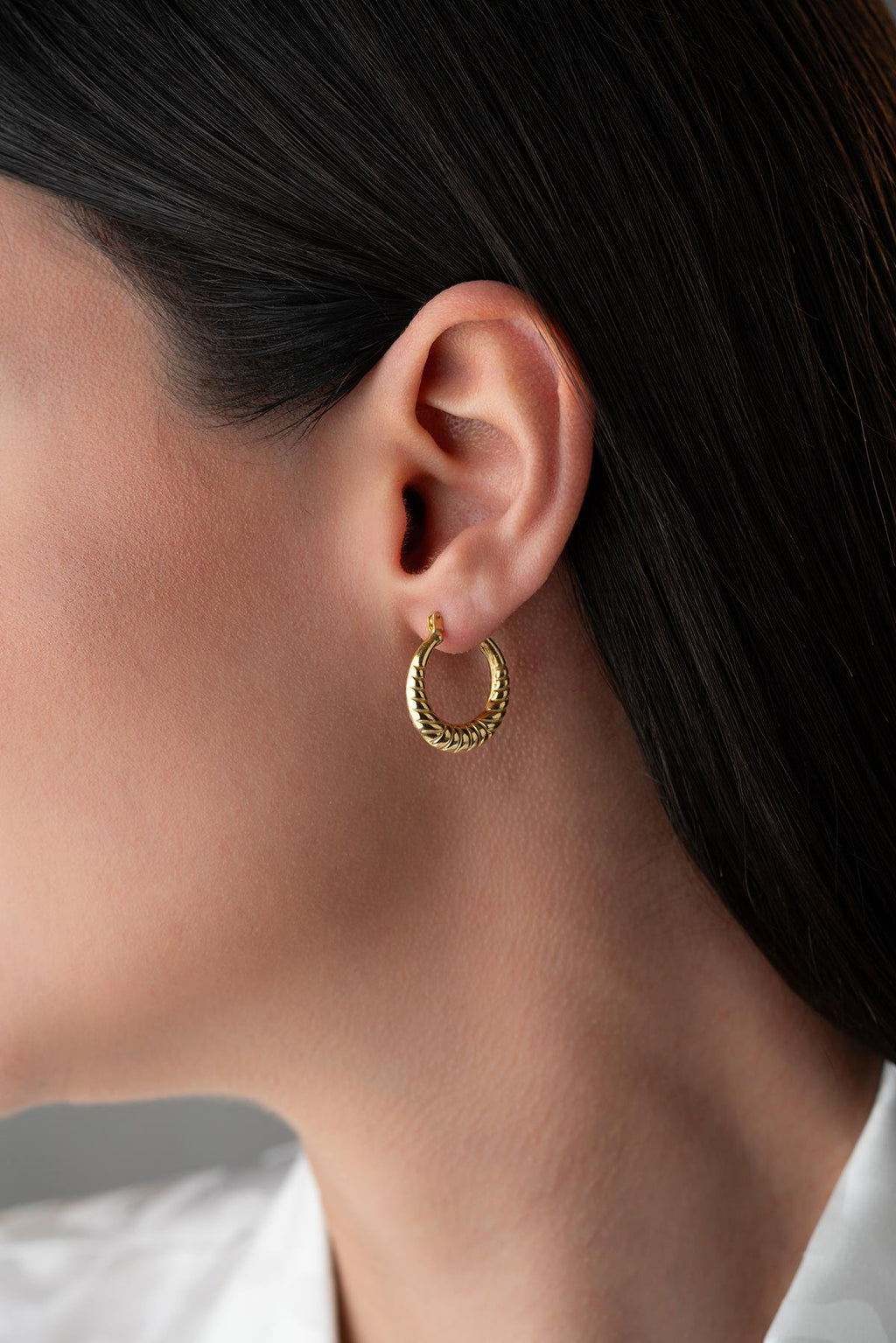 Golden O Earrings