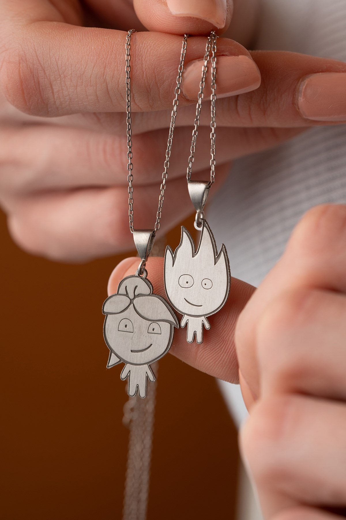A&B couple Necklaces