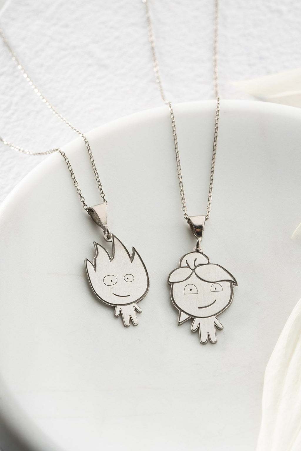 A&B couple Necklaces