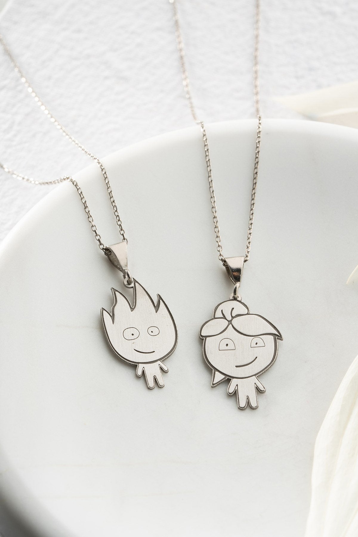 A&B couple Necklaces