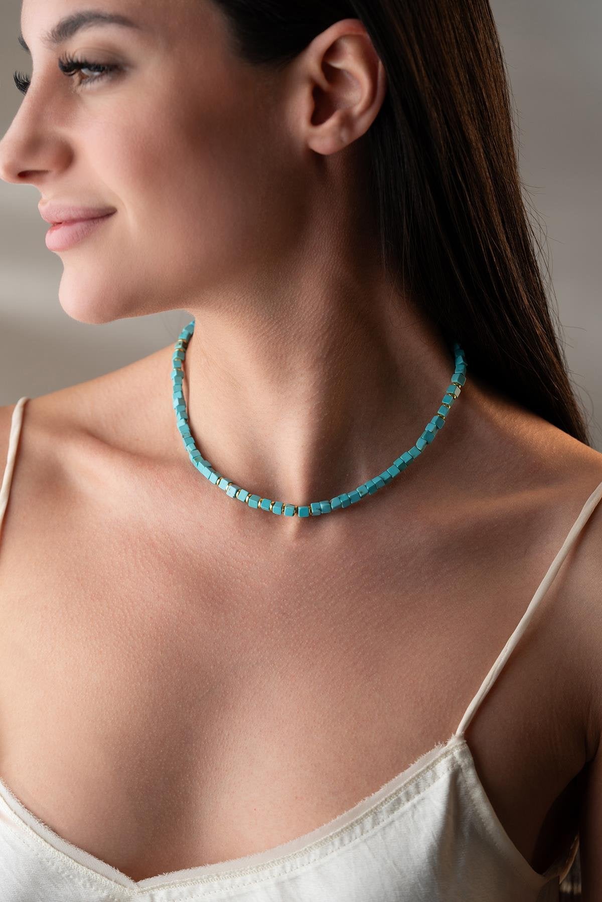 Natural Turquoise Stone Necklace