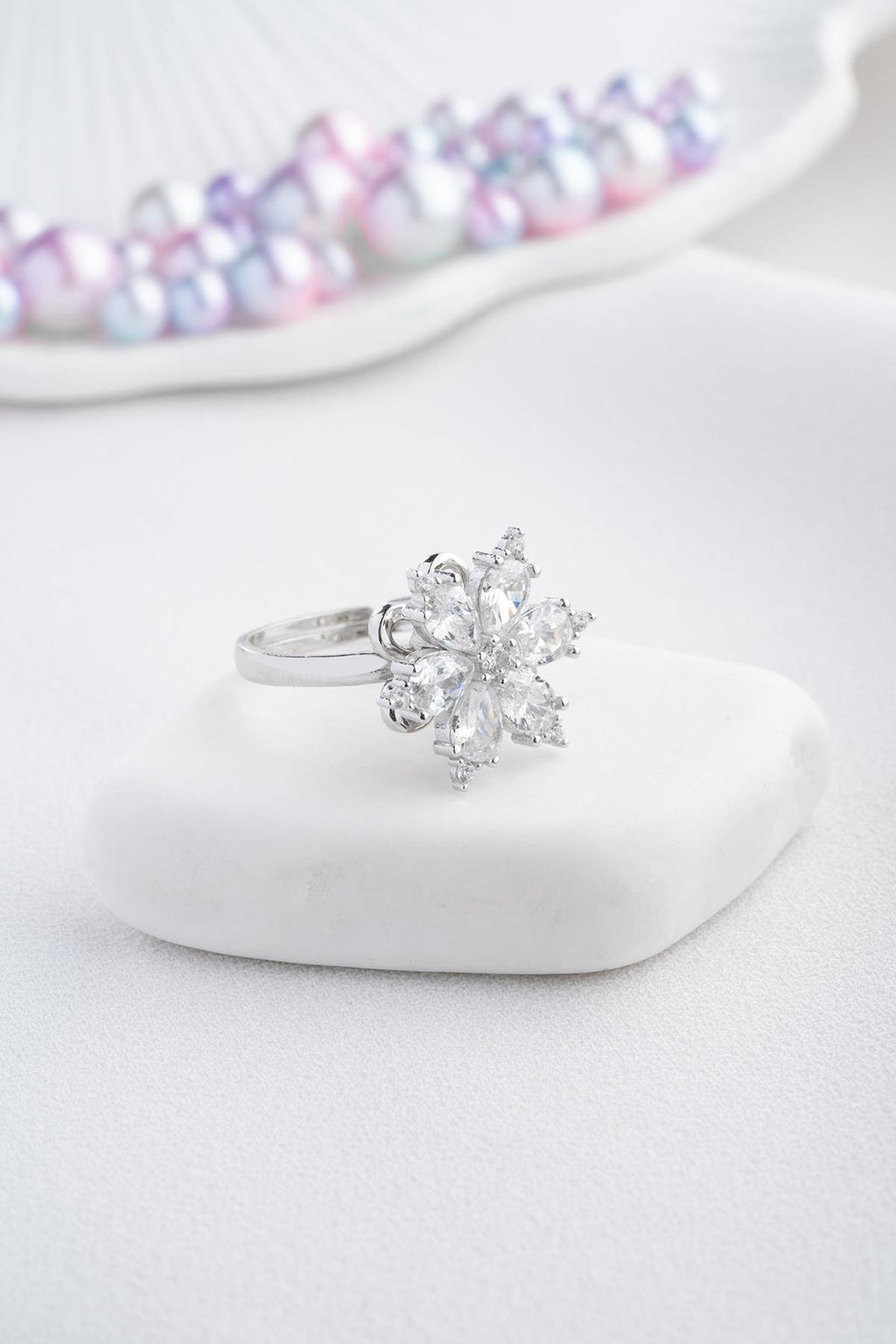 Onyia Rhodium Ring