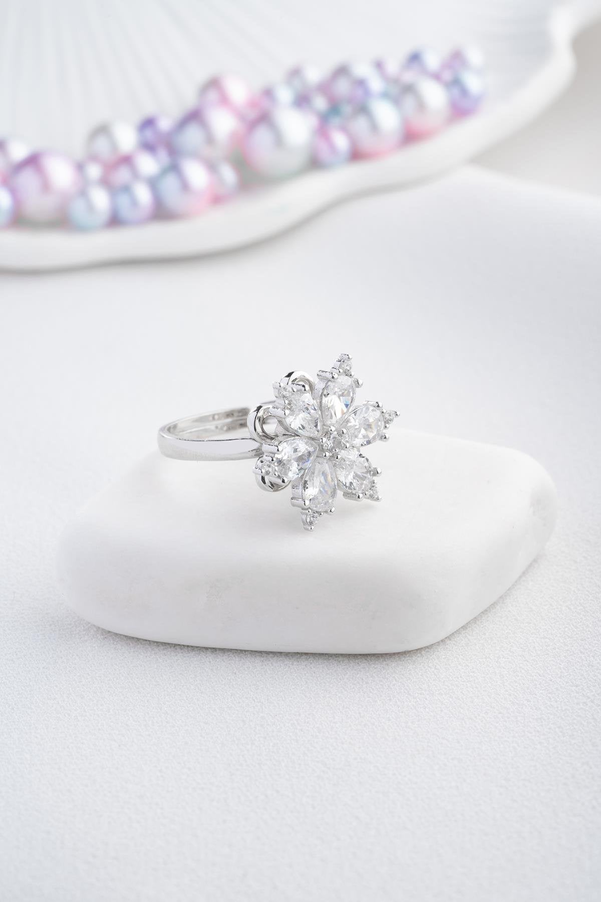 Onyia Rhodium Ring