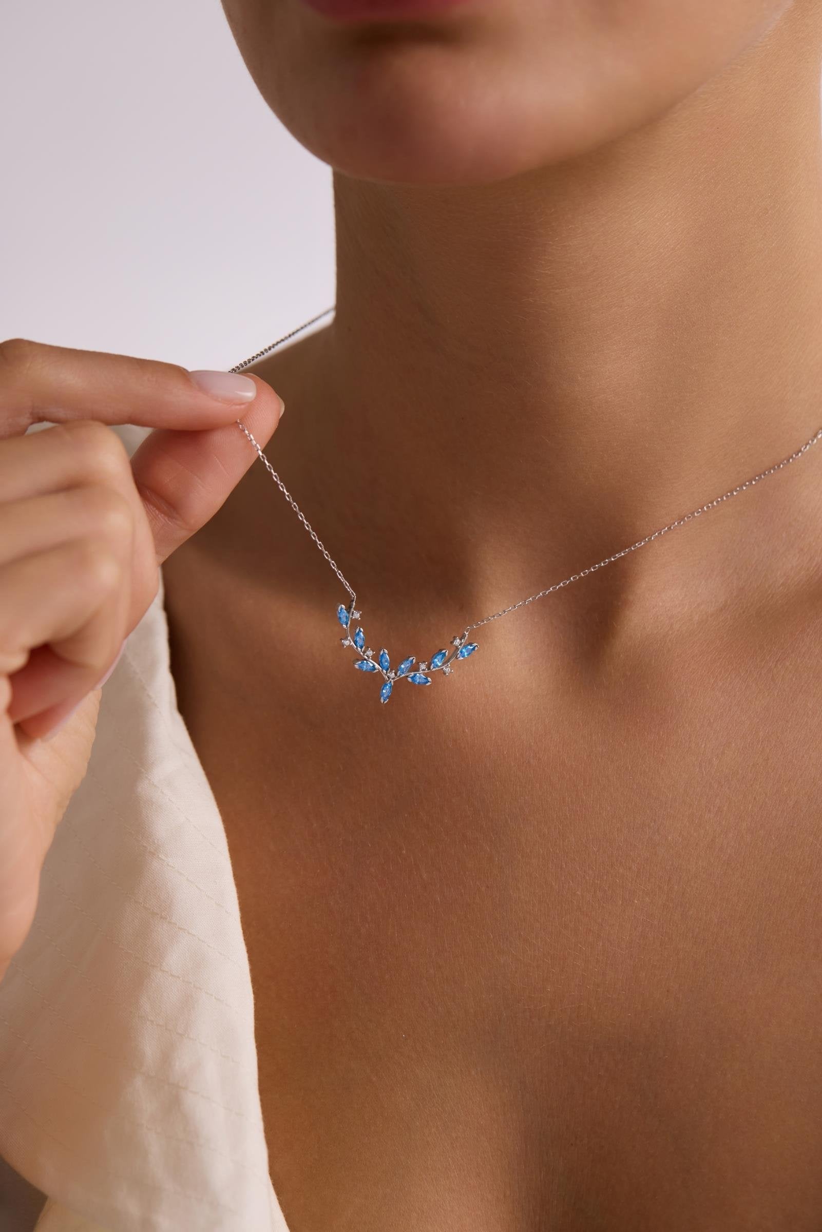Seraphina Sky Branch Necklace