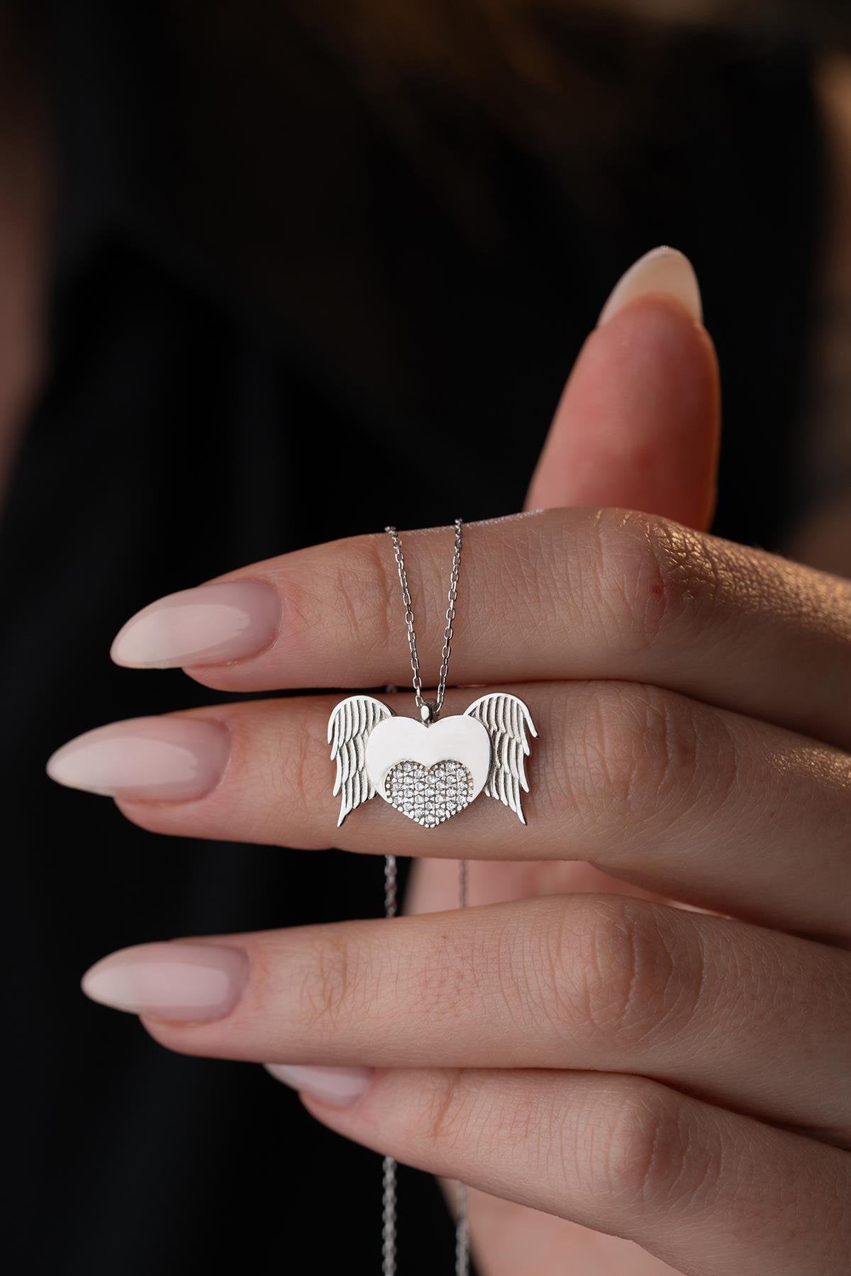 Winged Heart Necklace