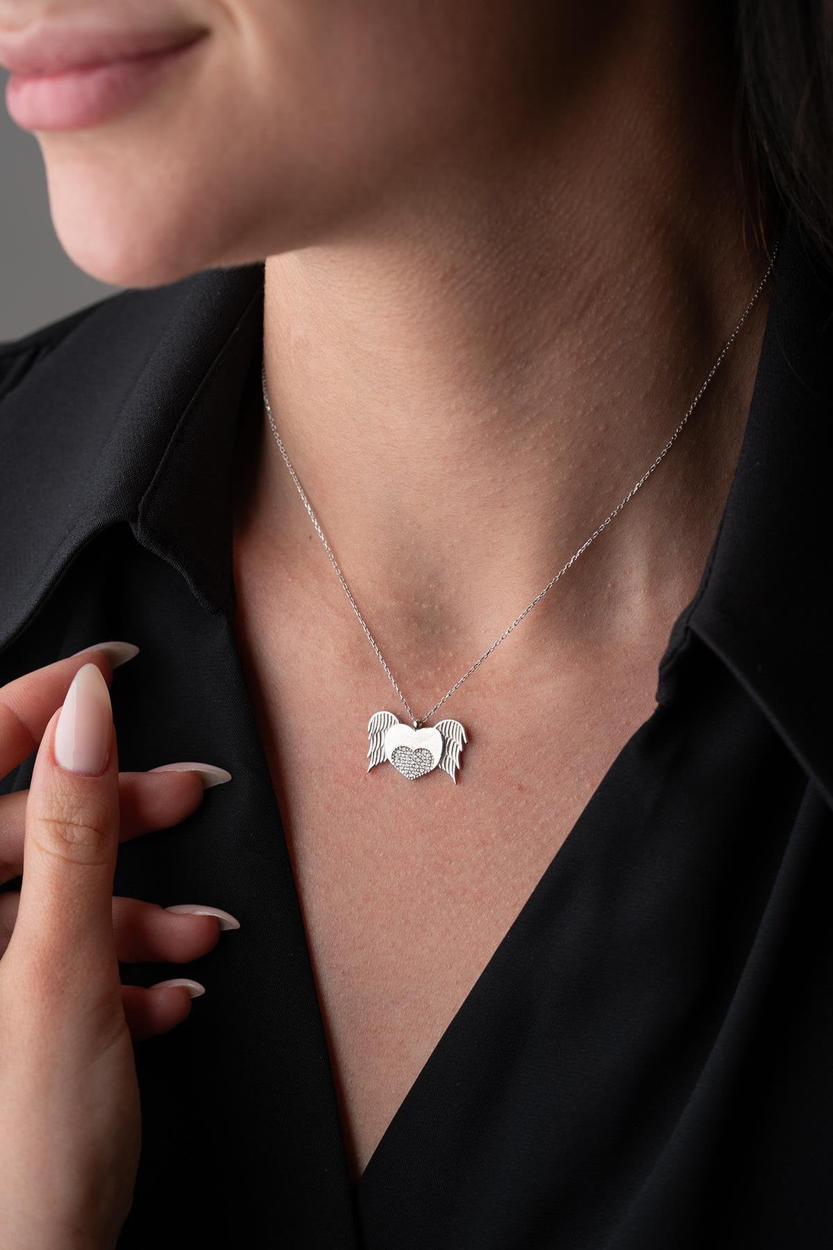 Winged Heart Necklace