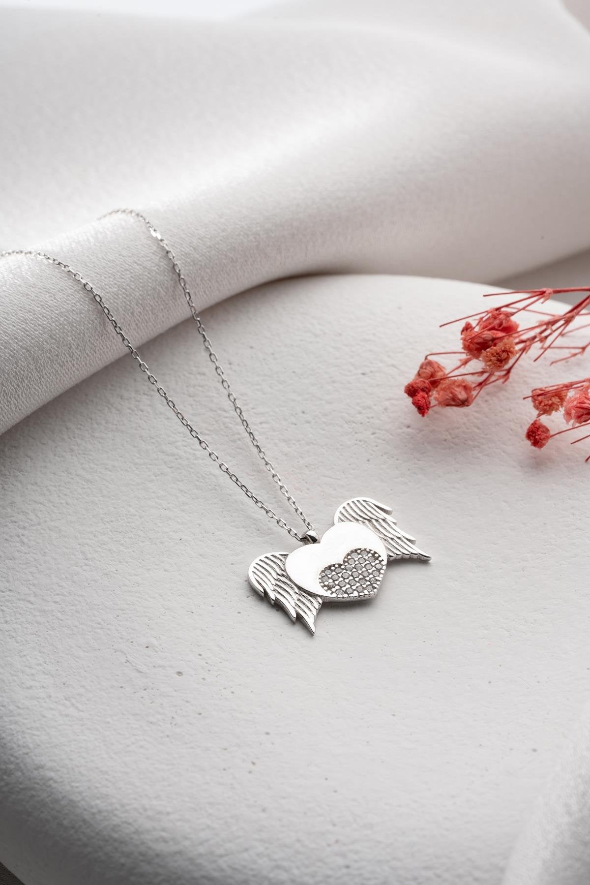 Winged Heart Necklace