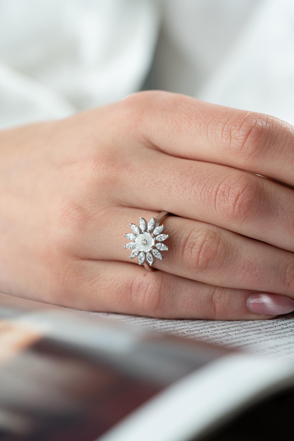 Liora Rhodium plated Ring