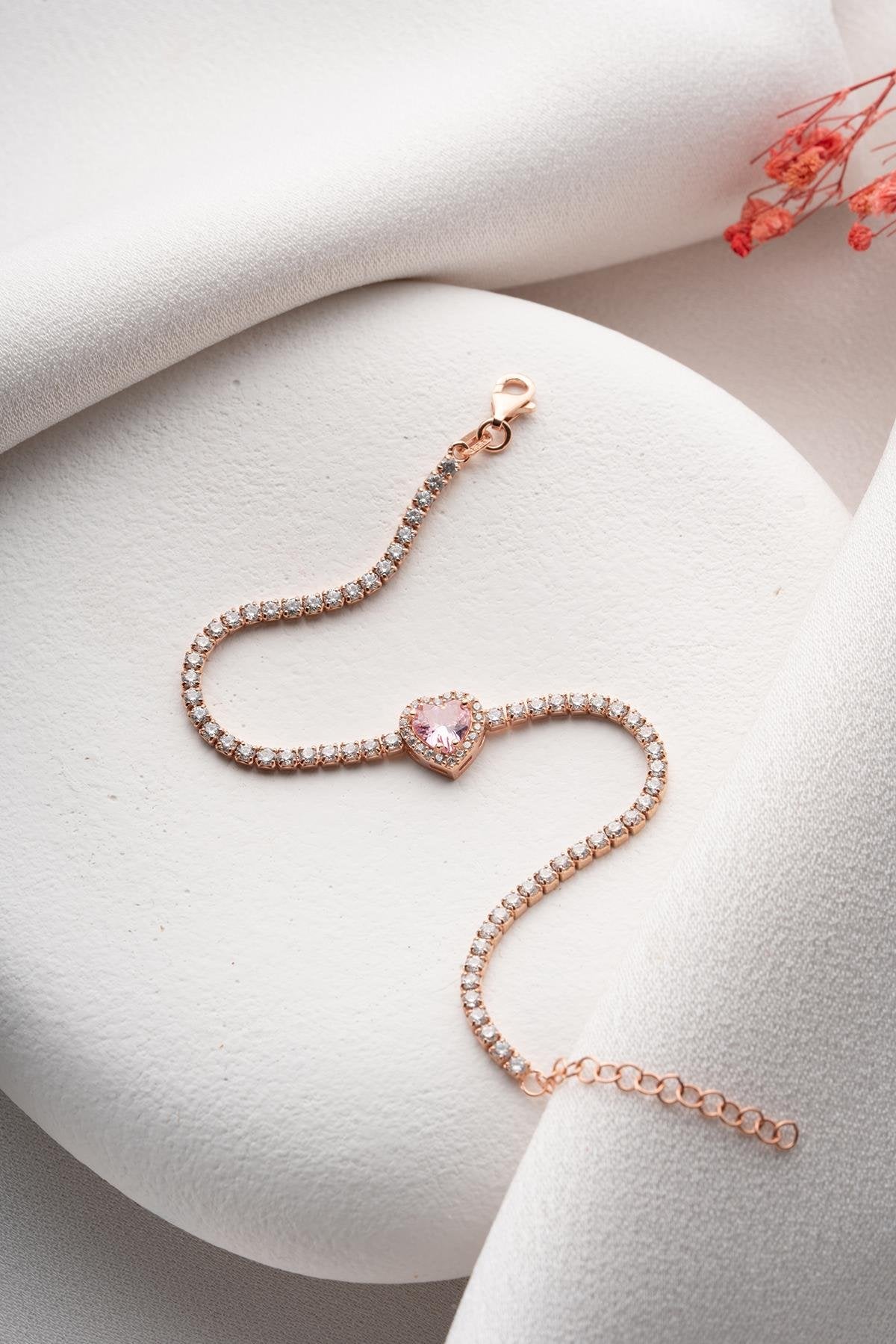 Roze Heart Bracelet