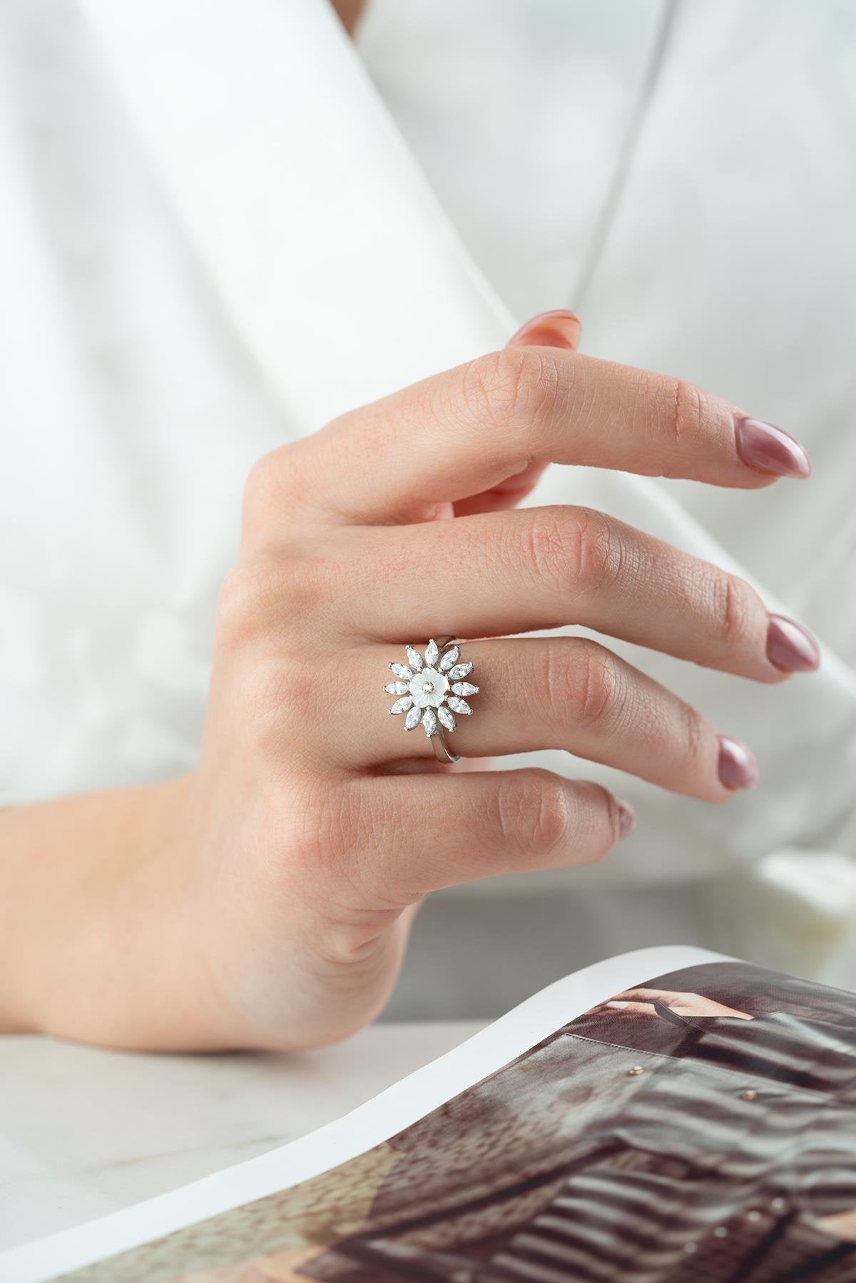 Liora Rhodium plated Ring
