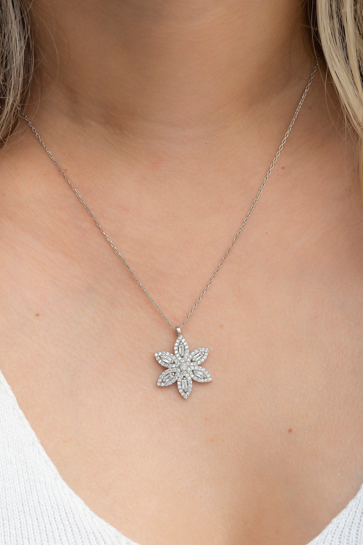 Blade Rhodium Necklace