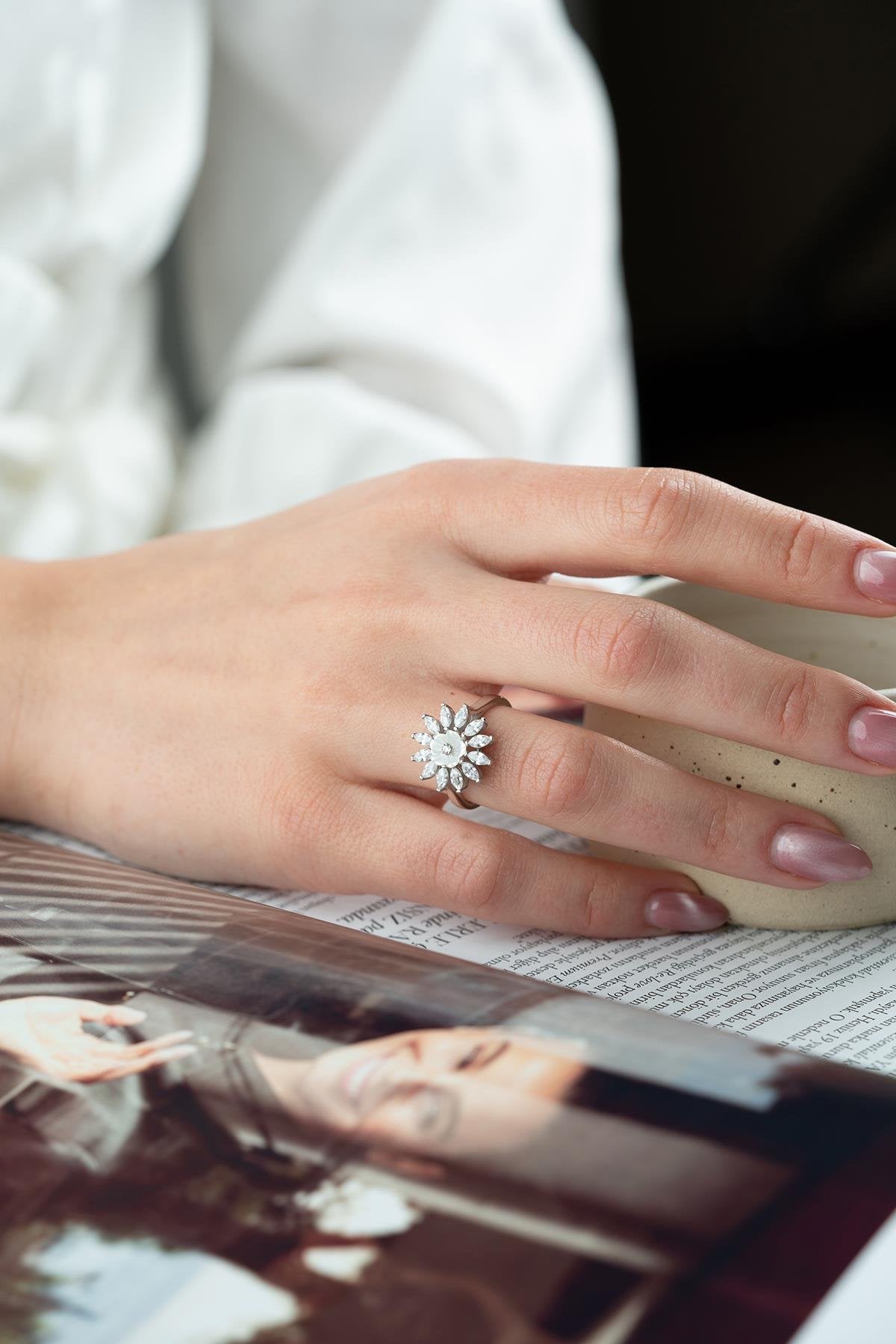 Liora Rhodium plated Ring