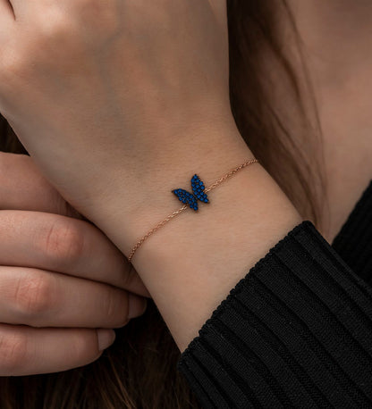 Blue Butterfly Bracelet