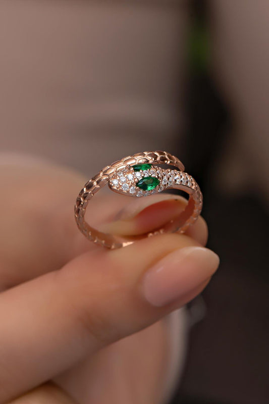 Snake Rose Gold Ring