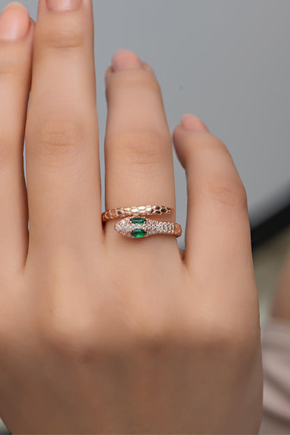 Snake Rose Gold Ring