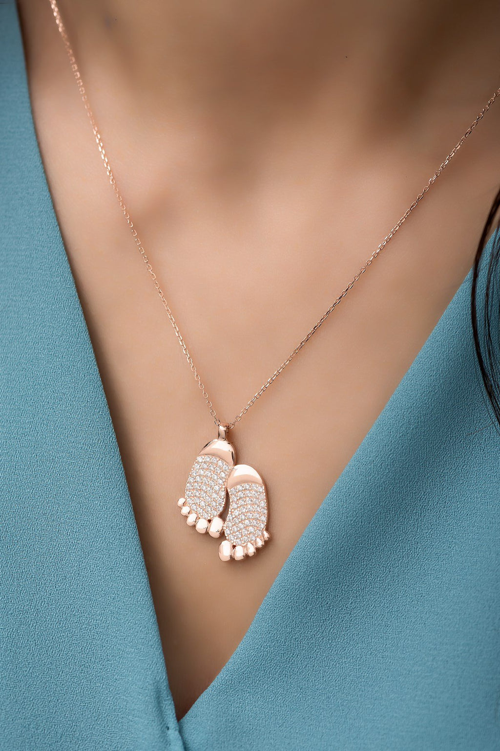 Baby Feet Necklace