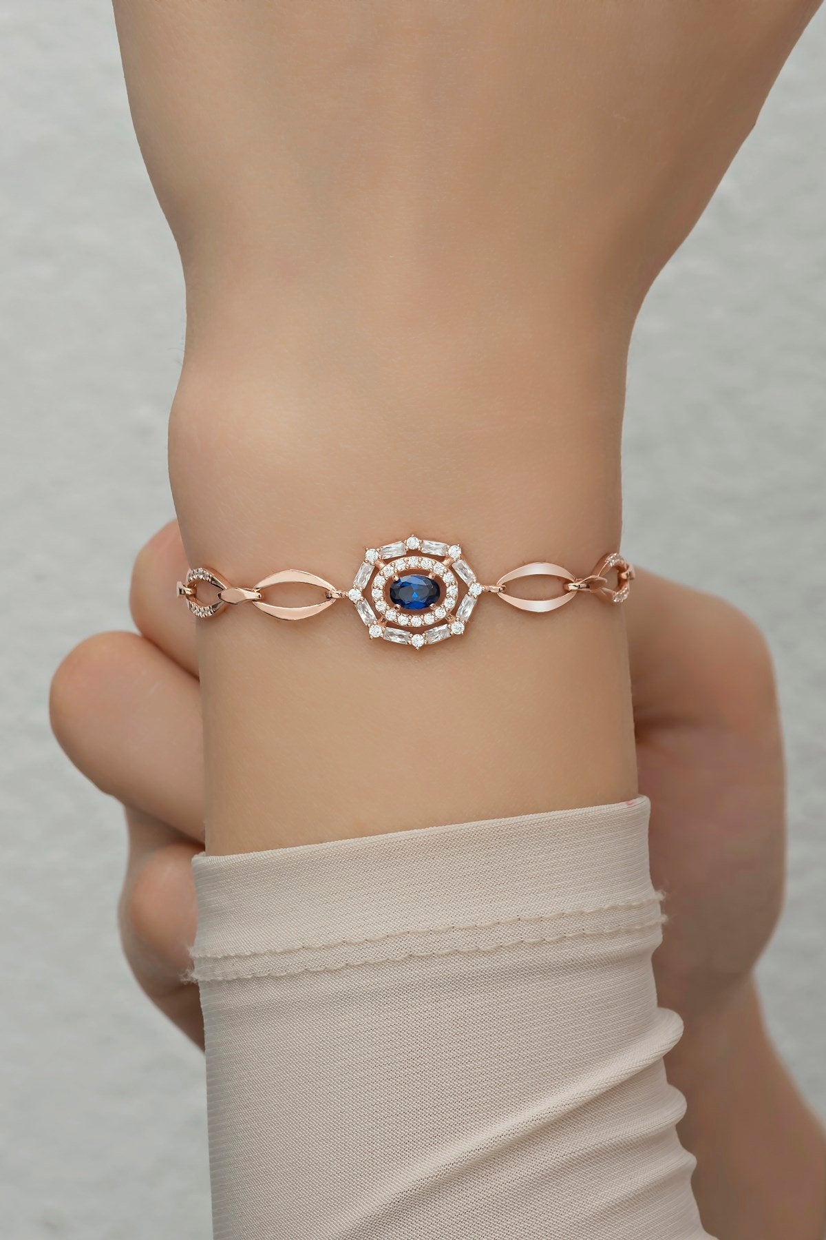 Glorify Blue Zircon Bracelet