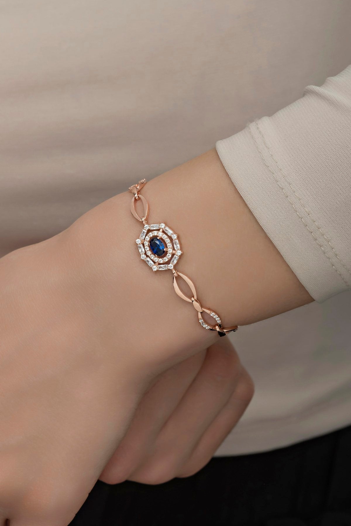 Glorify Blue Zircon Bracelet