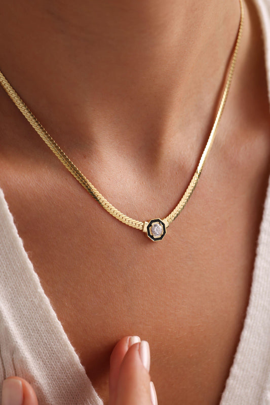 Regal Solace Gold Necklace